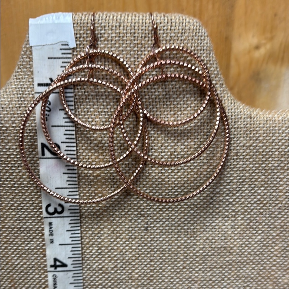 Elegant Rose Gold Hoop Earrings